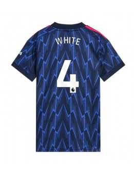 Arsenal Ben White #4 Replika Borta Kläder Dam 2025-26 Kortärmad